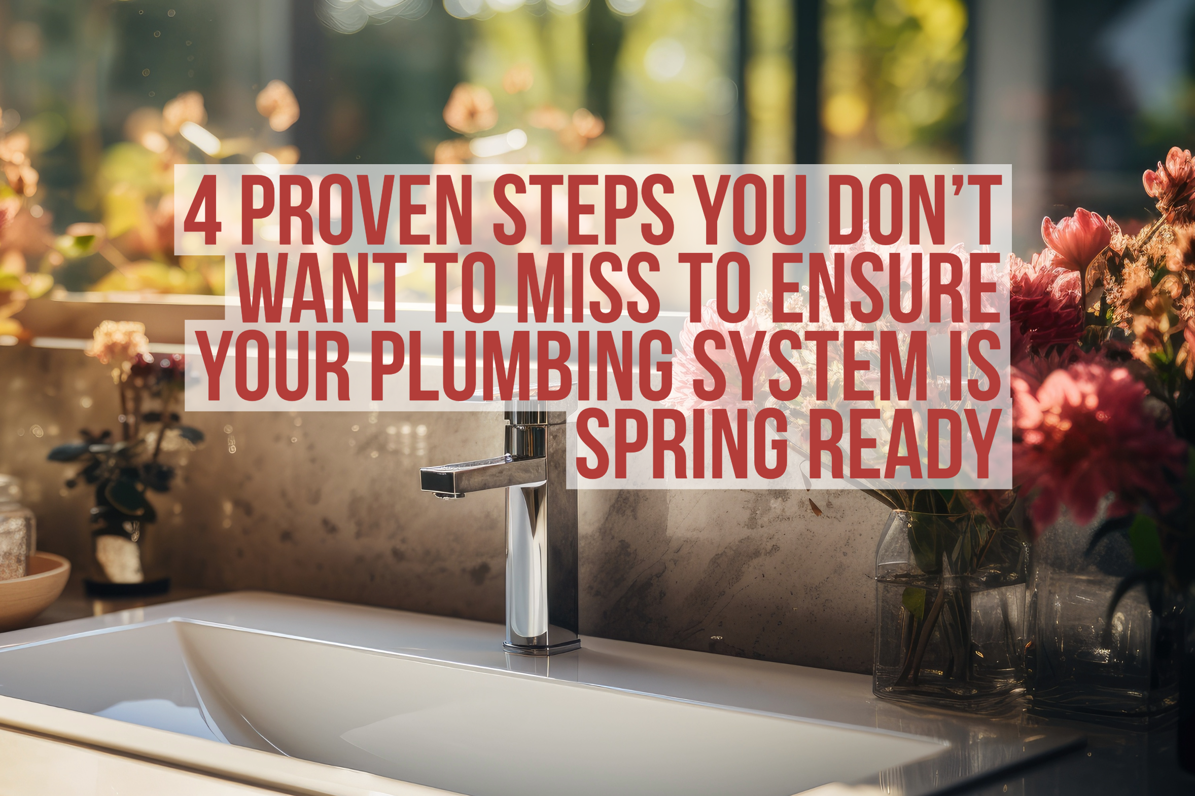 Steps to making sure your plumbing system is spring ready!